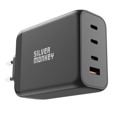Močan nakladalec GAN 200W 3XUSB-C PD USB-A QC 3.0 Black