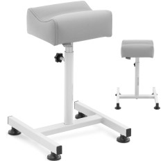 Cosmetische voetsteun voor pedicure 24x22cm hoog. 47-67cm - Grijs