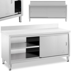 Mesa de mesa de trabalho de mesa com armário e lado da porta de Rantie 180 x 60 cm