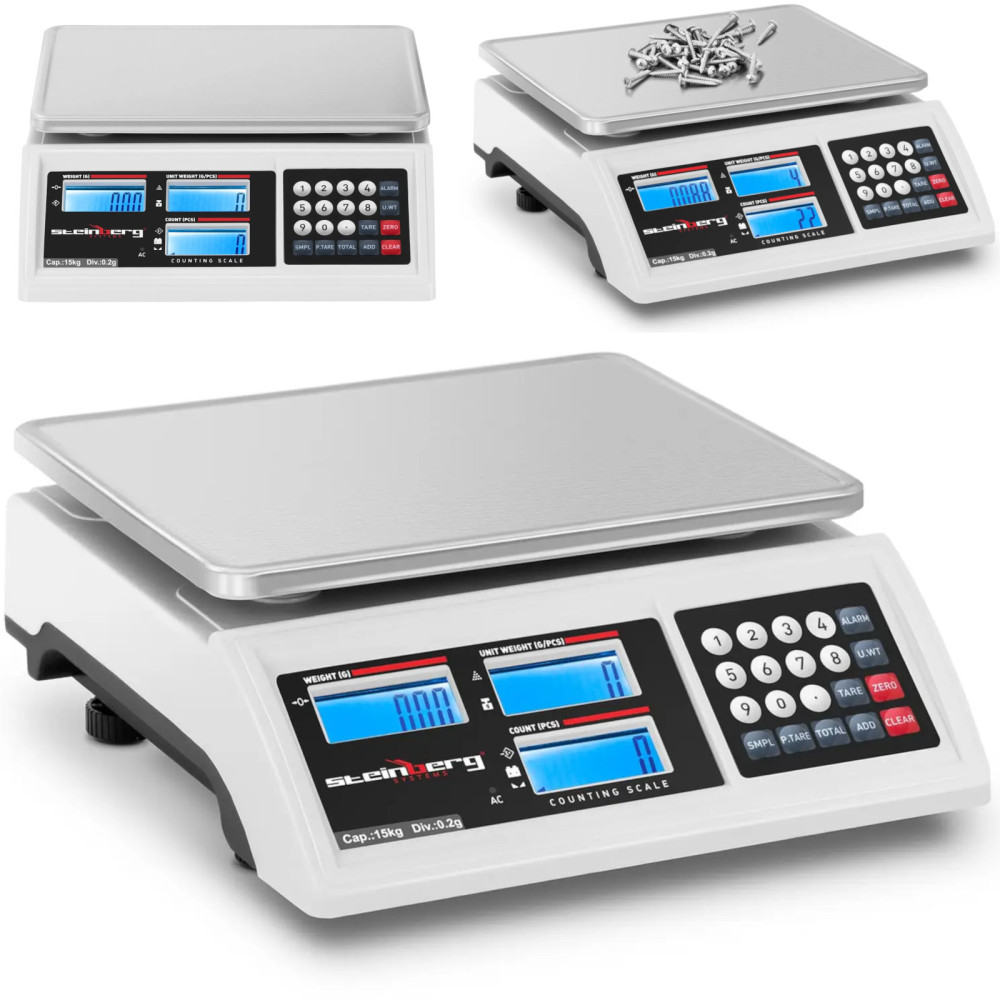 Trgovina LCD RS232 15000 g / 0,2 g