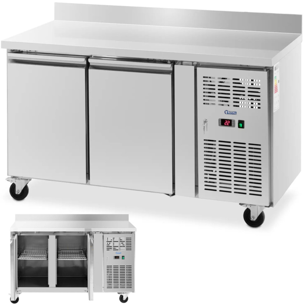 Hladilna tabela s stojala na kolesih 2 Komore 260 L 136x70x95 cm