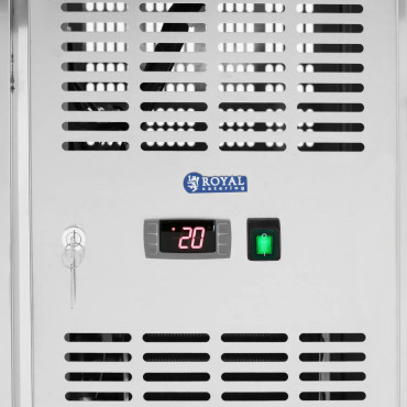 Saldētava ar riteņiem 2 kameras 260 l 136x70x95 cm