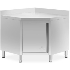 Vendéglátó szekrény sarok egy rack acél 100 x 100 x 97 cm