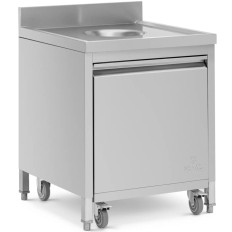 Basket cabinet garbage container with a pull-out front hole with a steel steel 50 L