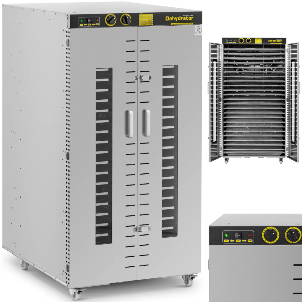 Industriell tørketrommel for mat urter frukt 24 grates 40-90 C 5850 w