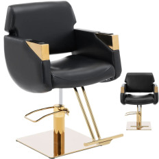 Kapper's kapper. Cosmetisch met een voetenbank Physa Penryn - zwart goud