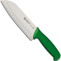 SANTOKU coltello con sabbia a sfera tagliato a forma di sabbia console HACCP 180/310 mm - verde