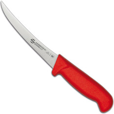 CUCHILLO DE CORTENA CURVADO SUPRA COLORE HACCP 130/290 MM - Rojo