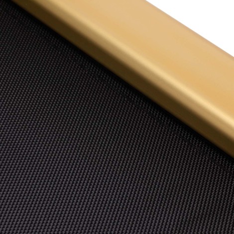 Make-up Chair Aluminum Gold — close-up of the surface