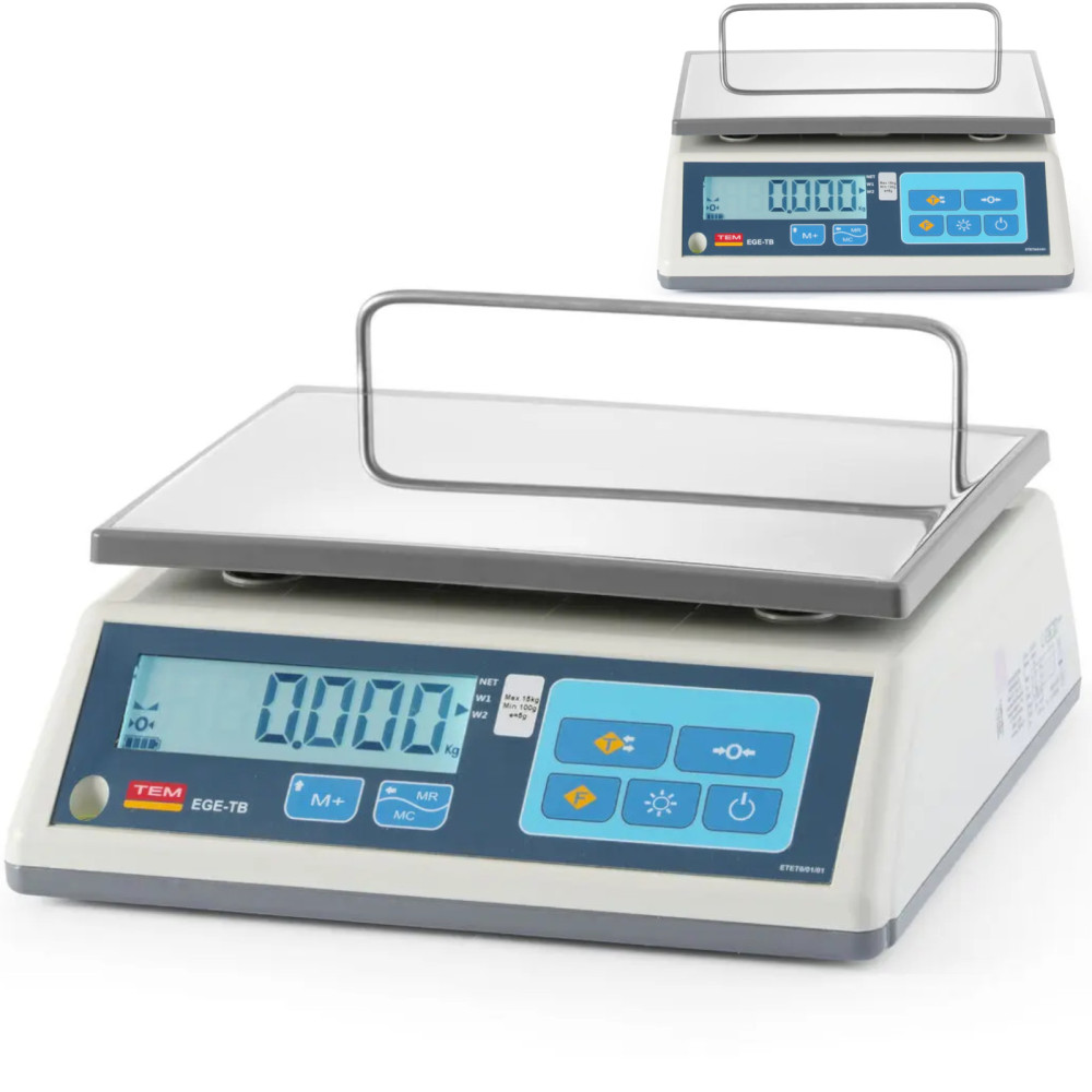 Escala de compras com legalização m ege 15 kg 230x300 mm