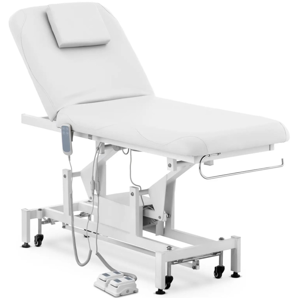 Electric Cosmetic lentelė elektriniam masažui 2 varikliai 200 kg Lionas - balta