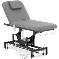 Mesa cosmética de cama para massagem elétrica 2 motores 200 kg lyon - preto cinza