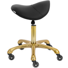 Sgabello Sgabello cosmetico sulle ruote fino a 150 kg di York - Oro nero