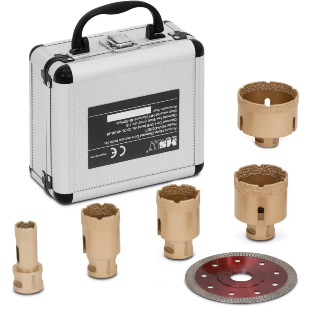 Dimanta caurums leņķa slīpmašīnām 20/35/40/50/68 115 mm M14 - SET