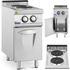 Freestanding electric kitchen with cabinet 2 Heating fields 5.2 kw 400 V