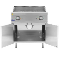 Grill grillplade dobbelt dobbelt ryflated med et fritstående kabinet 10,8 kW 400 V
