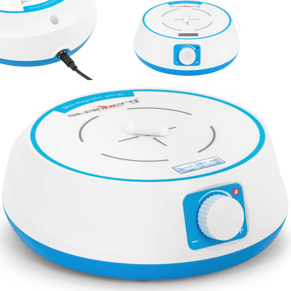 Mágneses keverő laboratóriumi mini he. 136 mm 2 l 0-2400 fordulat / perc