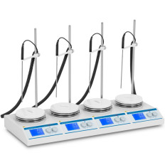 Magnetic Laboratory Stirrer med uppvärmning 4 Disc 4x 2 L till 2000 rpm