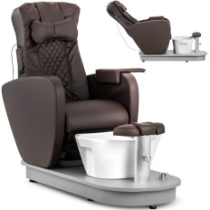 Cosmetische zitplaatsen voor pedicure met elektrische douchetray Bogota - bruin
