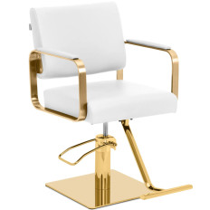 Parrucchiere del barbiere. Cosmetico con un poggiapiedi Physa Otley - Oro bianco