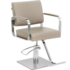 Barber's frisør. Kosmetisk med en fodskammel Physa Otley - beige sølv