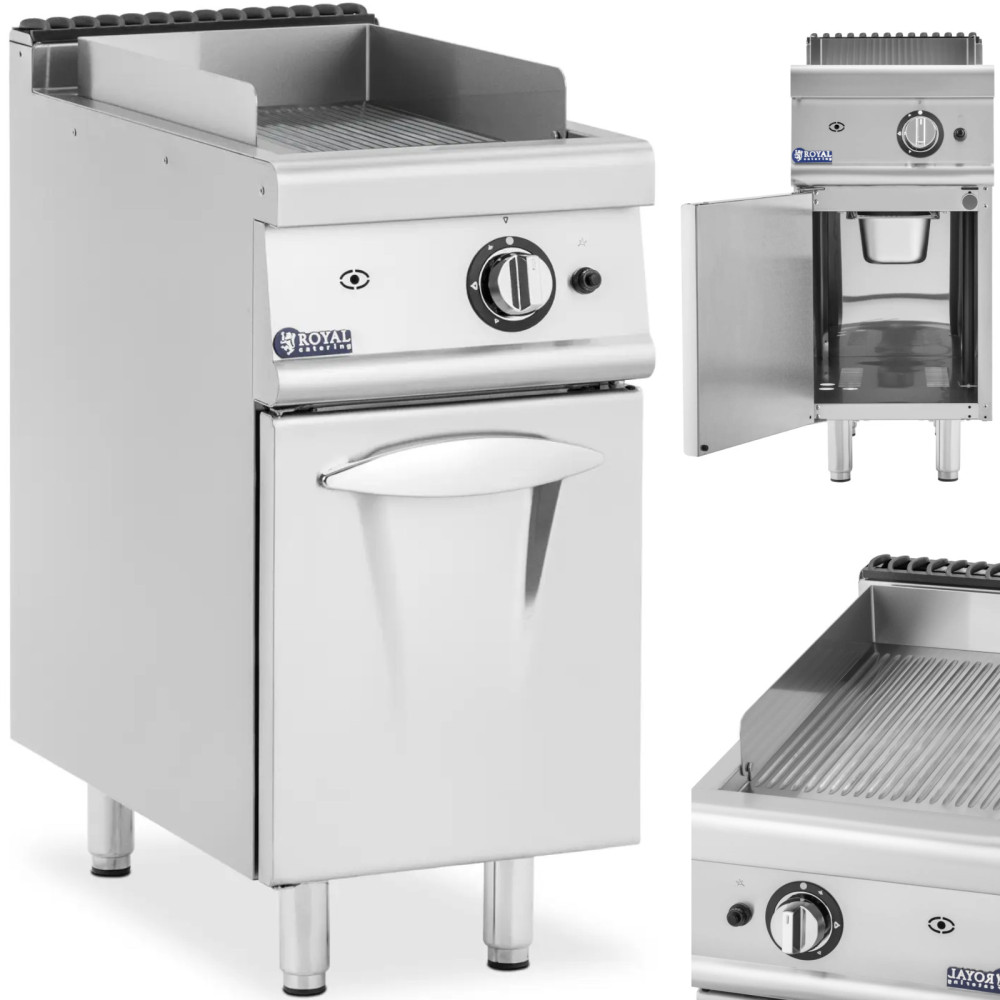 Plynový gril ryflový s propánmi / LPG / zemným plynom 6 kW