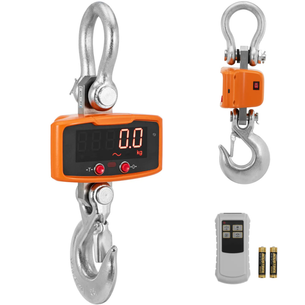 Warehoused Warehouse Hook med 3000 kg / 1 kg fjernbetjening