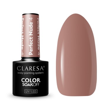 CLARESA Smalto Ibrido Unghie PERFECT NUDE 4 - 5g — insieme mostrato