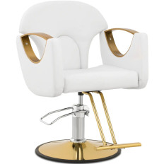 Cabeleireiro de Barbearia com Barton's Beachstool - Branco