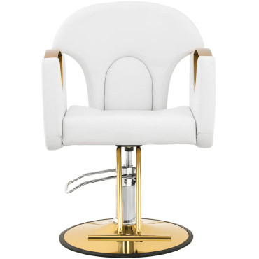 Barbersski frisør med Barton's Footstool - Hvit