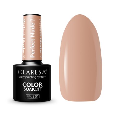 CLARESA Υβριδικό Βερνίκι Νυχιών PERFECT NUDE 7 - 5g — αντικείμενα μαζί