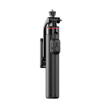 Selfie Stick Telescopic med fjärrkontrollstativ på telefonen 1.3m - svart