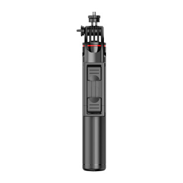 Selfie Stick Telescopic med fjärrkontrollstativ på telefonen 1.3m - svart
