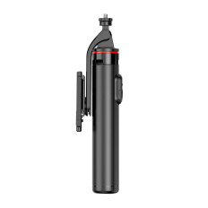Selfie Stick Telescopic med fjärrkontrollstativ på telefonen 1.3m - svart