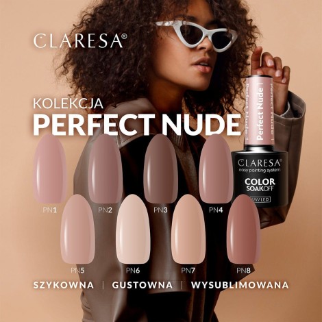 CLARESA hibridni lak za nohte PERFECT NUDE 8 - 5g — embalaža