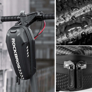 Saco de bicicleta fixado no volante ou quadro 3L B62-1 - preto