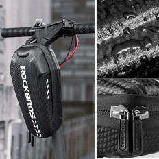 Saco de bicicleta fixado no volante ou quadro 3L B62-1 - preto