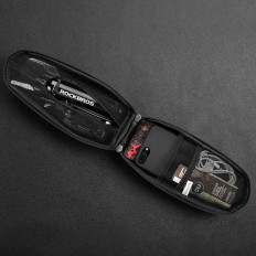 Bolsa de bicicletas fijada en el volante o marco 3L B62-1 - Negro