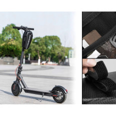 Bolsa de bicicletas fijada en el volante o marco 3L B62-1 - Negro