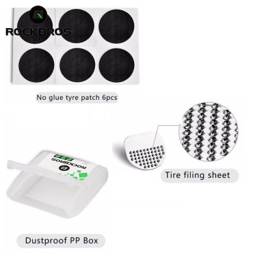 Opravy Kit Patchs s lepidlom St. 2.4cm Pre záplatovanie bicyklov