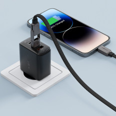 Kabel USB-C-kabel - USB-A / USB-C 480MB / S 3A 1.2m - svart