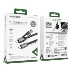 Kabel USB-C-kabel - USB-A / USB-C 480MB / S 3A 1.2m - svart