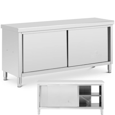 Tabela WorkTop Izračunana tabela z jekleno omarico 180 x 60 cm