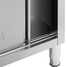 Tabela de mesa calculada com um gabinete de aço de 120 x 70 cm