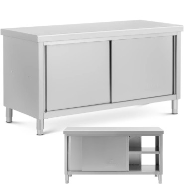 Tabela WorkTop Izračunana tabela z jekleno omarico 160 x 70 cm