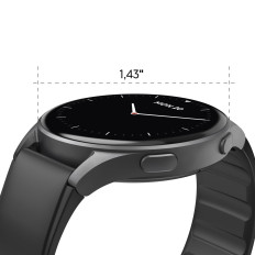 Smartwatch Hama 8900 GPS AMOLED 1.43 '' con correa de silicona - Negro