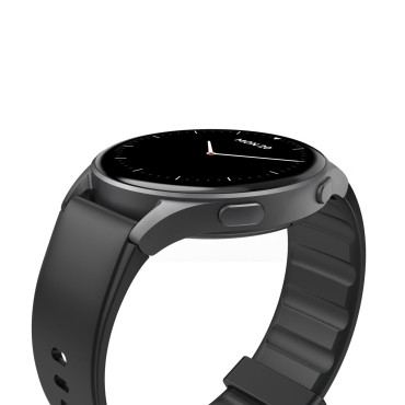 Smartwatch Hama 8900 GPS AMOLED 1.43 '' s silikonskim trakom - črna