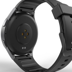 Smartwatch Hama 8900 GPS AMOLED 1.43 '' s silikonskim trakom - črna