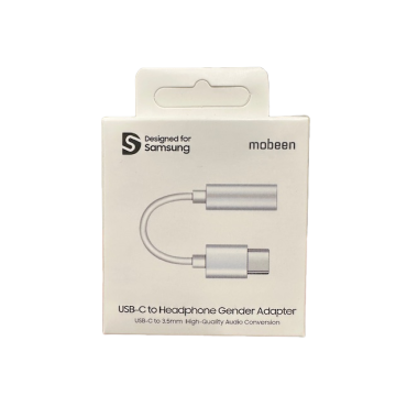 Samsung DAC USB-C hörlursadapter - Mini Jack 3.5mm - vit