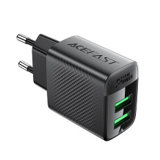 A86 2x Chargeur de réseau USB-A - Noir